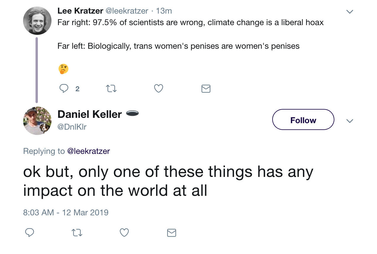 Daniel Keller transphobia